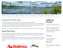 Tablet Screenshot of american-ecosystems.com